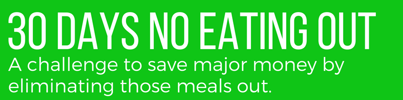 no eating out